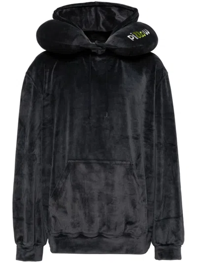 Doublet Hoodie Mit Gelbem Ausschnitt In Navy