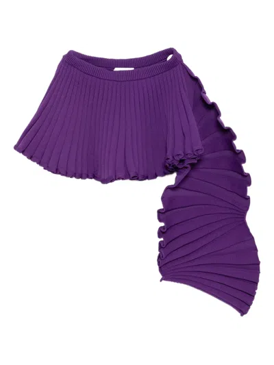 Doublet Plissierter Neo Rock In Purple