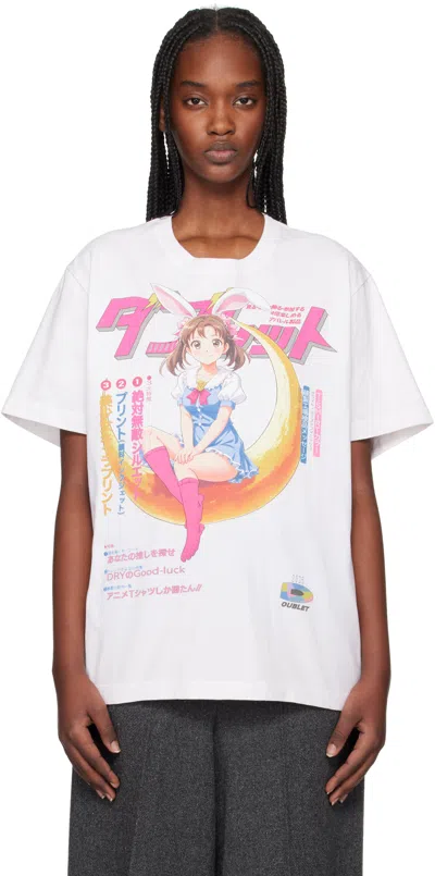 Doublet Off-white Anime Print T-shirt In Rabbit