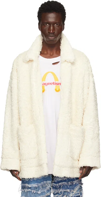 Doublet Off-white Hand-painted Jacket In Ivory