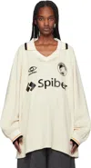 Doublet Off-white Team Spiber Football Polo In Eqru