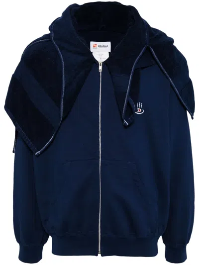 Doublet Onsen Noren Hoodie In Blau