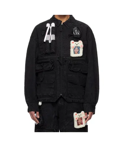 Doublet Oshi-katsu Pocket Jacket In Black