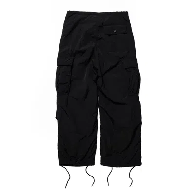 Doublet Over Dye Nylon Cargo Pants In Black