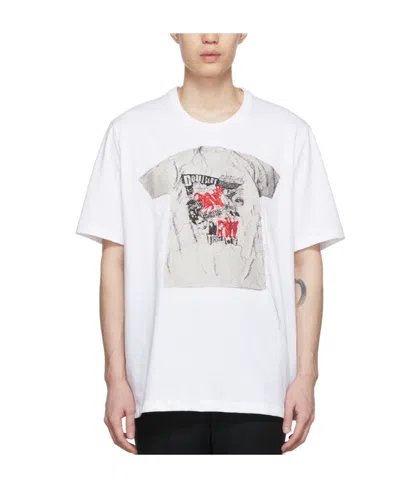 Doublet Pattern Printed Short-sleeved T-shirt In White
