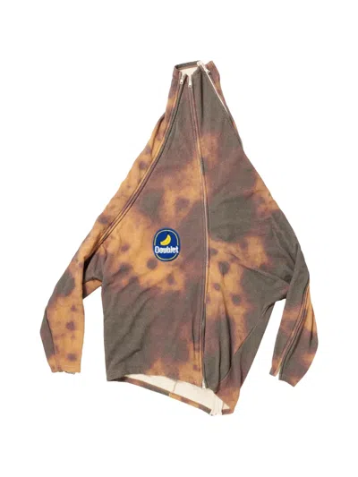 Doublet Peelable Banana Hoodie In Brown