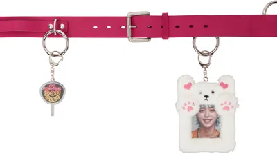 Doublet Pink 'ita' Leather Belt