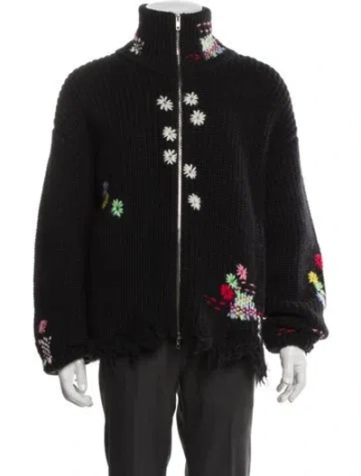 Pre-owned Doublet Plaid Print Denim Jacket In Black