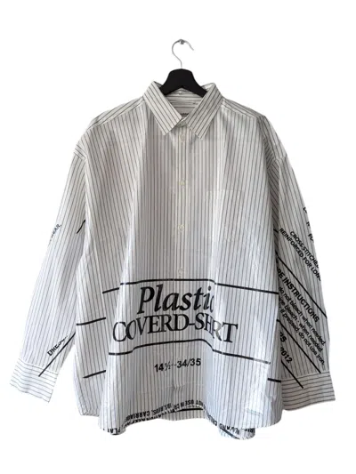 Pre-owned Doublet Plastic Covered Shirt In White