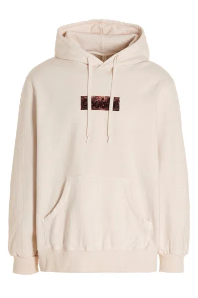 Doublet 'polyurethane Embroidery' Hoodie In Neutral