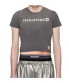 Doublet Print T-shirt In Black