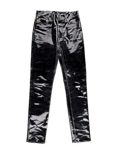 Pre-owned Doublet Printed Pants In Black