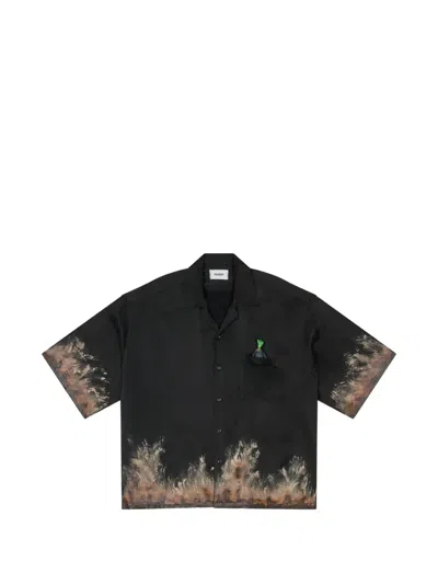 Doublet Printed Pocket Shirt In Black