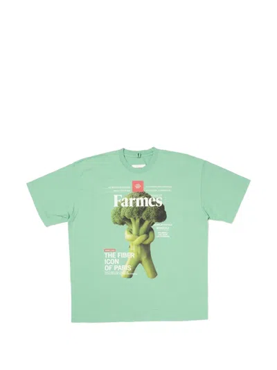 Doublet Printed Round-neck T-shirt In Green