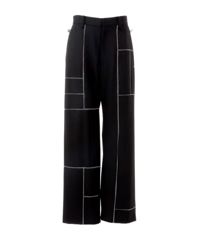 Doublet Rankenstein Cutting Pants In Black