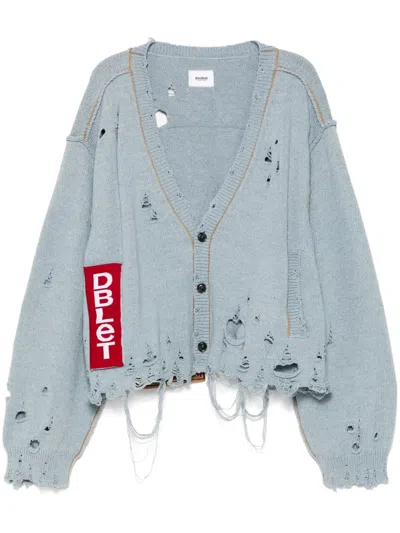 Doublet Cardigan Aus Recyceltem Denim In Blau