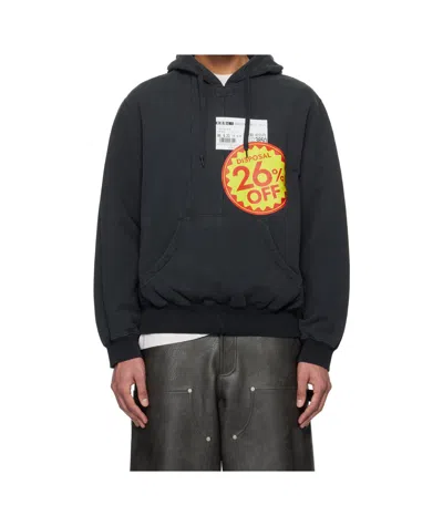 Doublet Reduction Hoodie In Black