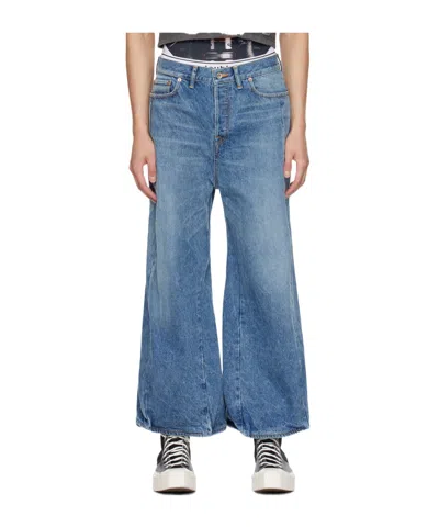 Doublet Robot Wide-leg Jeans In Blue