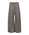 Doublet Robot Wool Wide-leg Casual Pants In Brown