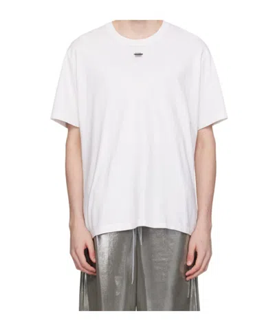 Doublet Sd Card-appliqué Cotton T-shirt In White
