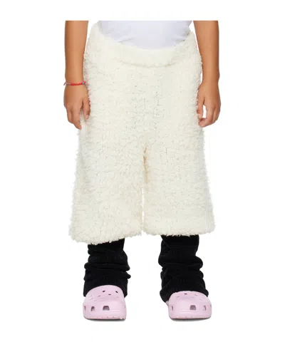 Doublet Kids' Sheep Wannabe Patchwork Knit Pants In Neutral