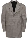 Doublet Shoulder-padded Wool Blazer In 褐色