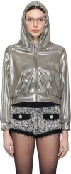 Doublet Silver Raglan Hoodie In Silver