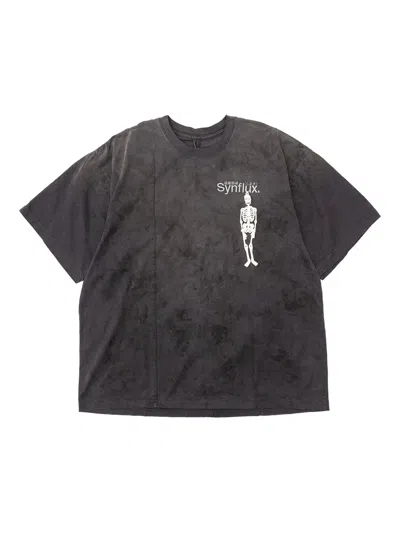 Doublet Skeleton-print Tie-dye T-shirt In Black