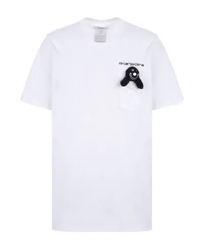 Doublet Smiley Short-sleeve Cotton T-shirt In White