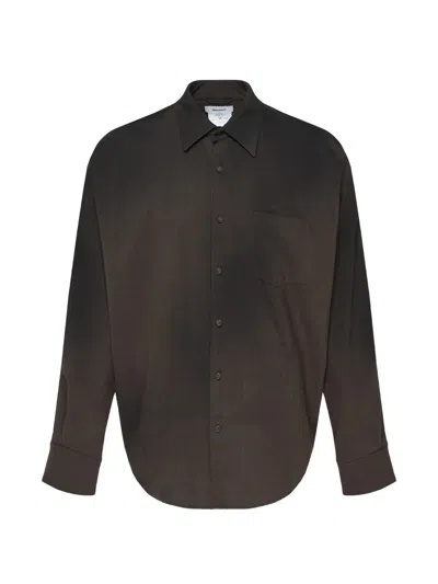 Doublet Smog Air Dolman-sleeve Shirt In Brown
