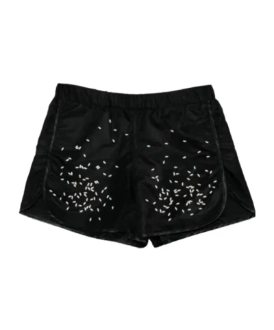 Doublet Spilled Rice Elastic Waist Shorts In Red