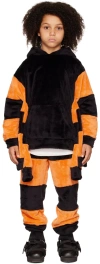 Doublet Ssense Exclusive Kids Black & Orange Itchy Witch Spider Hoodie In Black Brown