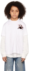 Doublet Ssense Exclusive Kids White 'forever My Scary Friend' T-shirt In White