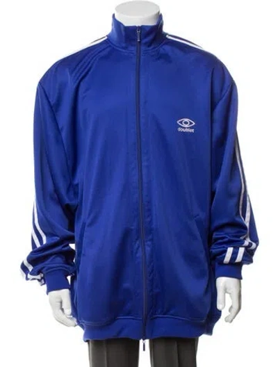 Pre-owned Doublet Striped Jacket W/ Tags In Blue