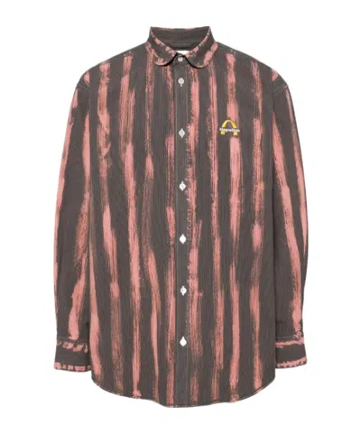 Doublet Striped Shirt In Black