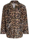 Doublet Men's Summer Fur Hand-painted Jacket In Brown