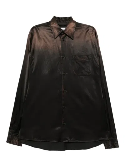 Doublet Sun-fade Shirt In Brown