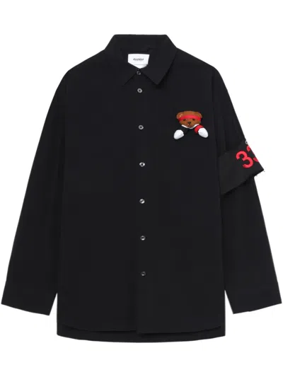 Doublet Support Group Bear Shirt In Black