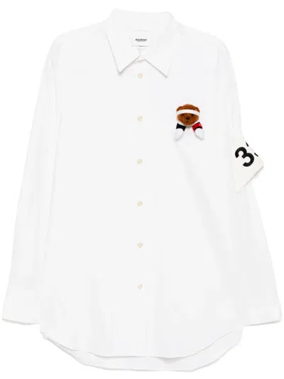Doublet Support Group Bear Shirt In White