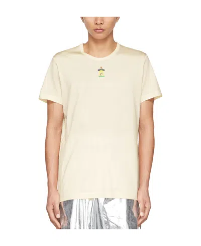 Doublet T-shirt With Round Neck And Short Sleeves In White