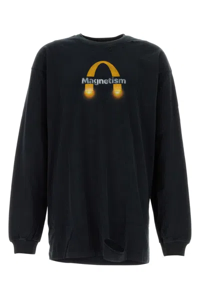 Doublet Printed Sweatshirt In Black