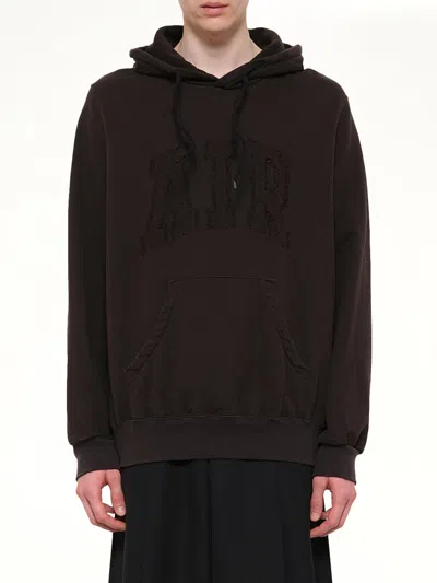 Doublet Threadless Air Embroidery Hoodie In Brown