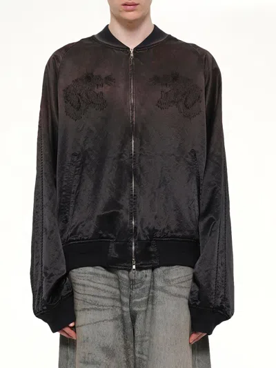 Doublet Threadless Air Embroidery Souvenir Jacket In Black