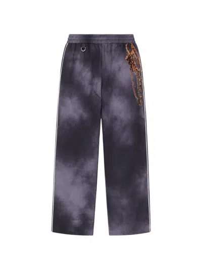 Doublet Tie-dye Chain-print Track Pants In Purple