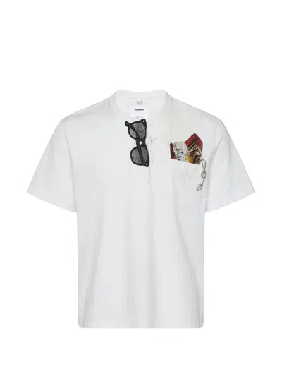Doublet Trompe L'oeil Embroidery T-shirt In White