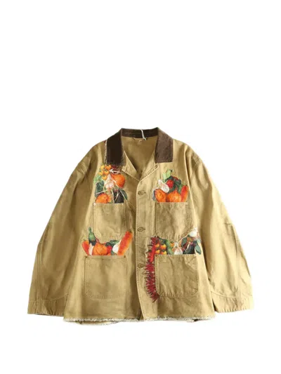 Doublet Vegetable-embroidered Jacket In Neutral