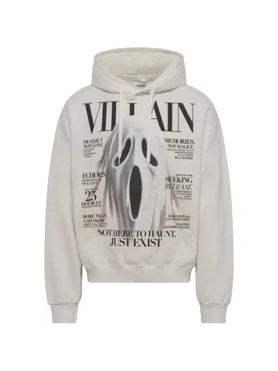 Doublet Villain Cover Print Hoodie In White