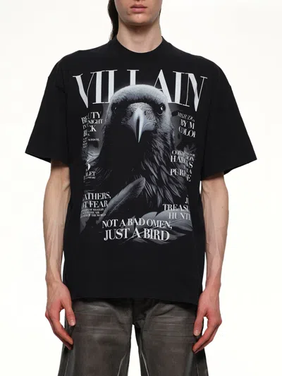 Doublet Villain Cover Print T-shirt In Black