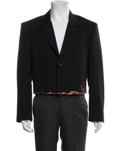 Pre-owned Doublet Wool Jacket In Black