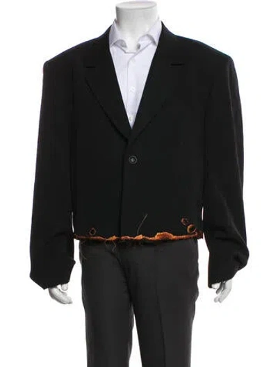 Pre-owned Doublet Wool Two-piece Blazer In Black